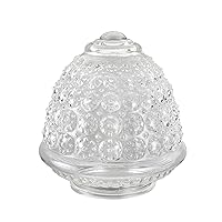 Aspen Creative 23602-01, Clear Pineapple Glass Shade For Lighting fixture/Pendant/Wall Lamp, 5-1/2