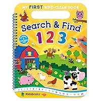 My First Wipe-Clean Book: Search & Find 123-Includes Wipe-Clean Pen
