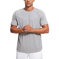 CRZ YOGA Men's Lightweight Short Sleeve T-Shirt Quick Dry Workout Running Athletic Tee Shirt Tops