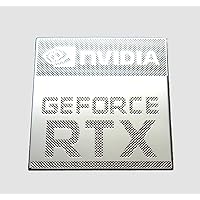 Made Metal Sticker Compatible with NVIDIA Geforce RTX 18 x 18mm / 11/16
