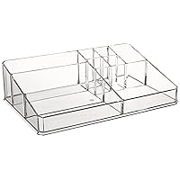 Greenco Multipurpose Acrylic 9 Compartment Vanity Holder Cosmetic and Jewelry Storage Organizer