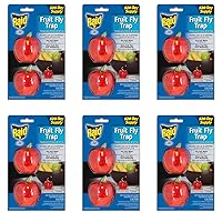 Fruit Fly Trap Bundle Fruit Fly Traps for Kitchen, Fly Trap Indoor Use, Fly Traps, Fly Killer, Fly Catcher for Food Prep Areas, Gnat Trap Indoor Use (6 Pack)' (6 Pack, 12 Total Traps)