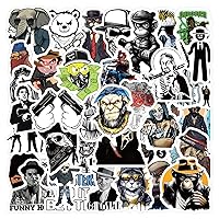 60PCS Gangster Stickers Cool Stickers Vinyl Waterproof Stickers for Laptop, Water Bottle, Skateboard, Scrapbooking, Party Favors for Kids Teens Adult