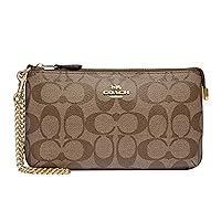 Coach Womens Signature Large Wristlet W Chain