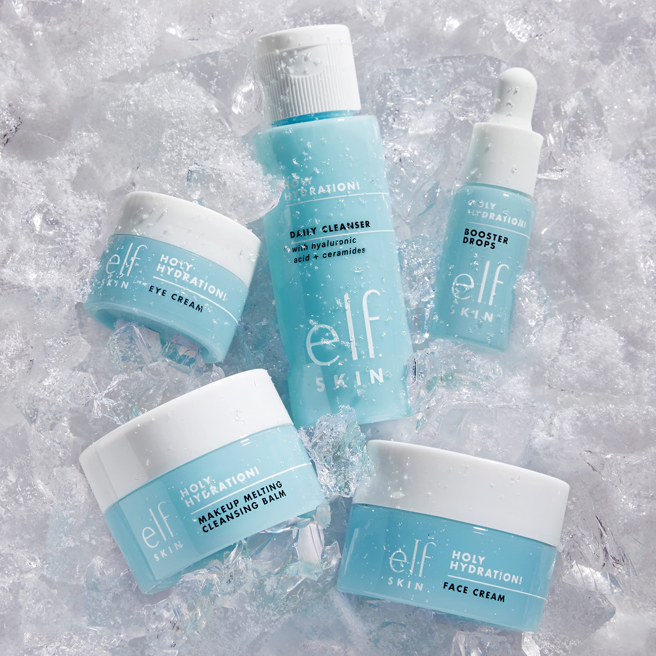 e.l.f.SKIN Hydrated Ever After Skincare Mini Kit, Cleanser, Makeup Remover, Moisturizer & Eye Cream For Hydrating Skin, TSA-friendly Sizes
