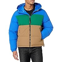 Lacoste Men's Color Blocked Short Puffed Jacket