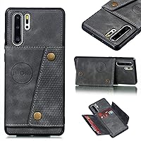 Phone Flip Wallet Case Wallet Case Compatible with Huawei P30 Pro, Leather Case with Card Holder, Double Magnetic Clasp and Durable Shockproof Cover Compatible with Huawei P30 Pro,Magnetic Phone Case