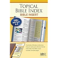 Topical Bible Index: Bible Insert Topical Bible Index: Bible Insert Paperback