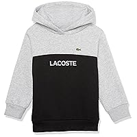 Lacoste Kids Long Sleeve Color Blocked Hooded Sweatshirt