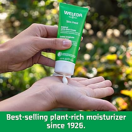 Weleda Skin Food Original Ultra-Rich Body Cream 2.5 Fluid Ounce, Plant Rich Hydrating Moisturizer with Pansy, Chamomile and Calendula