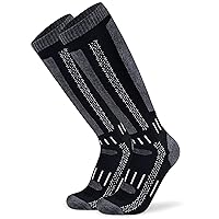 Busy Socks Merino Wool Ski Socks for Men Women, Winter Warm Socks for Skiing, Snowboarding, Outdoor Sports Cold Weather