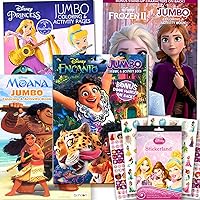 Disney Princess Coloring Book Activity Set for Kids Featuring Disney Princess, Encanto, Moana and Frozen