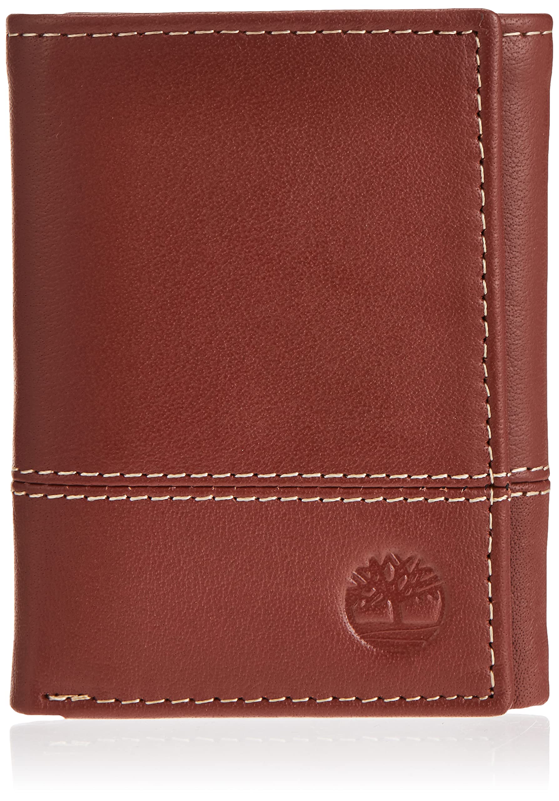 Timberland Men's Genuine Leather RFID Blocking Trifold Wallet