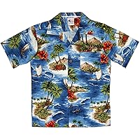 RJC Boys Red Hibiscus Island Shirt