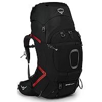 Osprey Aether Plus 70L Men's Backpacking Backpack, Black, L/XL