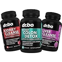 Colon, Kidney & Liver Cleanse Detox Support Supplement - 15 Day Intestinal Cleanse Pills & Probiotic for Bloating & Daily Constipation Relief - Help Bladder Control, Urinary Tract & Gallbladder Health