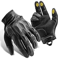 Zune Lotoo Full Finger Tactical Gloves,Touchscreen Motorcycle Gloves High  Dexterity,TPR Impact Protection,EVA Palm Padding for Shooting Paintball  Airsoft Work (Black) Fingerless Small