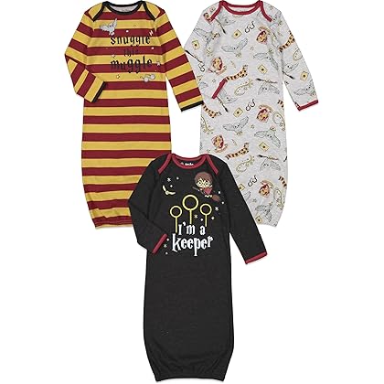 Harry Potter Hedwig Owl Baby Long Sleeve Swaddle Sleeper Gowns Newborn