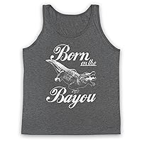 Men's Born On The Bayou Alligator Tank Top Vest