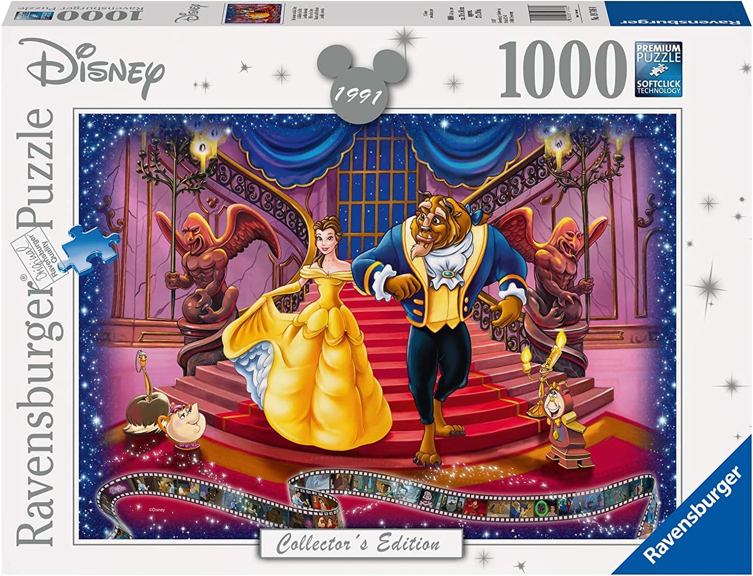 Ravensburger Disney Beauty and The Beast 1000 Piece Jigsaw Puzzle for Adults - 19746 - Every Piece is Unique, Softclick Technology Means Pieces Fit Together Perfectly