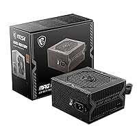 MSI MAG A650BN Gaming Power Supply - 80 Plus Bronze Certified 650W - Compact Size - ATX PSU