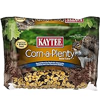 Kaytee Corn A Plenty Treat Seed Cake Food for Wild Squirrels, Chipmunks, Rabbits & Other Backyeard Wildlife, 2.5 Pounds