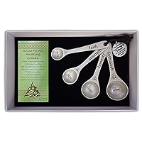Abbey Gift Se Irish Amazing Woman Measuring Spoon Set Of 4 Gift Box W/Card, 3 9/16” to 4”