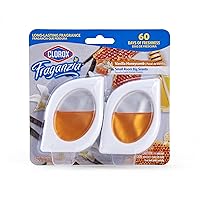 Clorox Fraganzia Small Rooms Air Freshener in Vanilla Honeycomb Scent, 2ct | Peel & Place Air Freshener Units, No-Plug, Battery-Free for Closets, Laundry Room, Entry Way, Bathroom, Locker