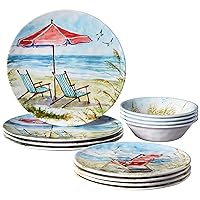 Ocean View Dinnerware, Dishes, Multicolor