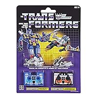 Transformers: Vintage G1 Cassette 2-Pack Decepticons Frenzy and Laserbeak Collectible Figures