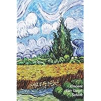 Vincent van Gogh Schrift: Korenveld met Cipressen | Ideaal Voor School, Studie, Recepten of Wachtwoorden | Stijlvol Notitieboek voor Aantekeningen | Artistiek Dagboek (Dutch Edition)