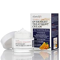 Elastalift Renewing Night Cream | Brightening Vitamin C Cream + Hyaluronic Acid Moisturizer For Face | Oil-Free Overnight Correcting Facial Treatment Night Lotion | Skin Care Face Cream, 1.75 Fl Oz