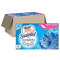 SUAVITEL Complete Dryer Sheets, Field Flowers, 420 Sheets Total (70 Sheets|Case of 6) | Compare to Dryer Balls | Household Supplies | Laundry Scent Boosters, Laundry Sheets & Laundry Softener (139375)