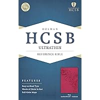 HCSB Ultrathin Reference Bible, Pink LeatherTouch Indexed HCSB Ultrathin Reference Bible, Pink LeatherTouch Indexed Imitation Leather