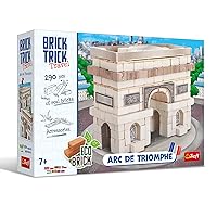 Trefl Brick Trick- Symbol, France, Natural, Building Blocks EKO Brick, DIY, Over 290, Children from 7 Years Old Build with Bricks, Colour Arc de Triomphe 61551