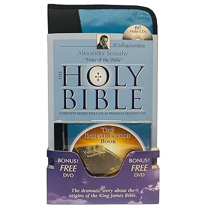 KJV Complete Scourby CD with Free Indest DVD-Holy King James Version Old and New Testament Audio Bible by Alexander Scourby Bible-KJV with Free $30 ... Virgin Mary-St. John the Baptist-Jesus Birth