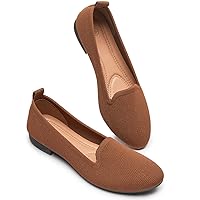 BABUDOG Women's Sparkly Flats Shoes Shiny Mesh Loafers Shoes Soft Memory Foam Flats