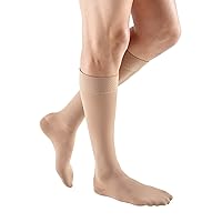 mediven Plus for Men & Women, 20-30 mmHg – Calf High Compression Socks with Silicone Top Band, Closed Toe Leg Circulation, Opaque Leg Support Compression Coverage