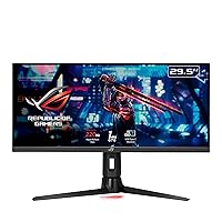 ASUS ROG Strix 29.5” 21:9 HDR Gaming -Monitor(XG309CM) - WFHD (2560 x 1080), Fast IPS, 220Hz, 1ms, Low Motion Blur Sync, G-SYNC Compatible, Tripod socket for streaming, USB Type-C,-KVM support, BLACK