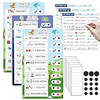3 in 1 Bedtime/Morning/Daily Chore Chart for Kids, Magnetic Routine Chart for Kids, Visual Schedule for Kids Toddlers, Funny Kids to Do List ADHD Tools for Kids