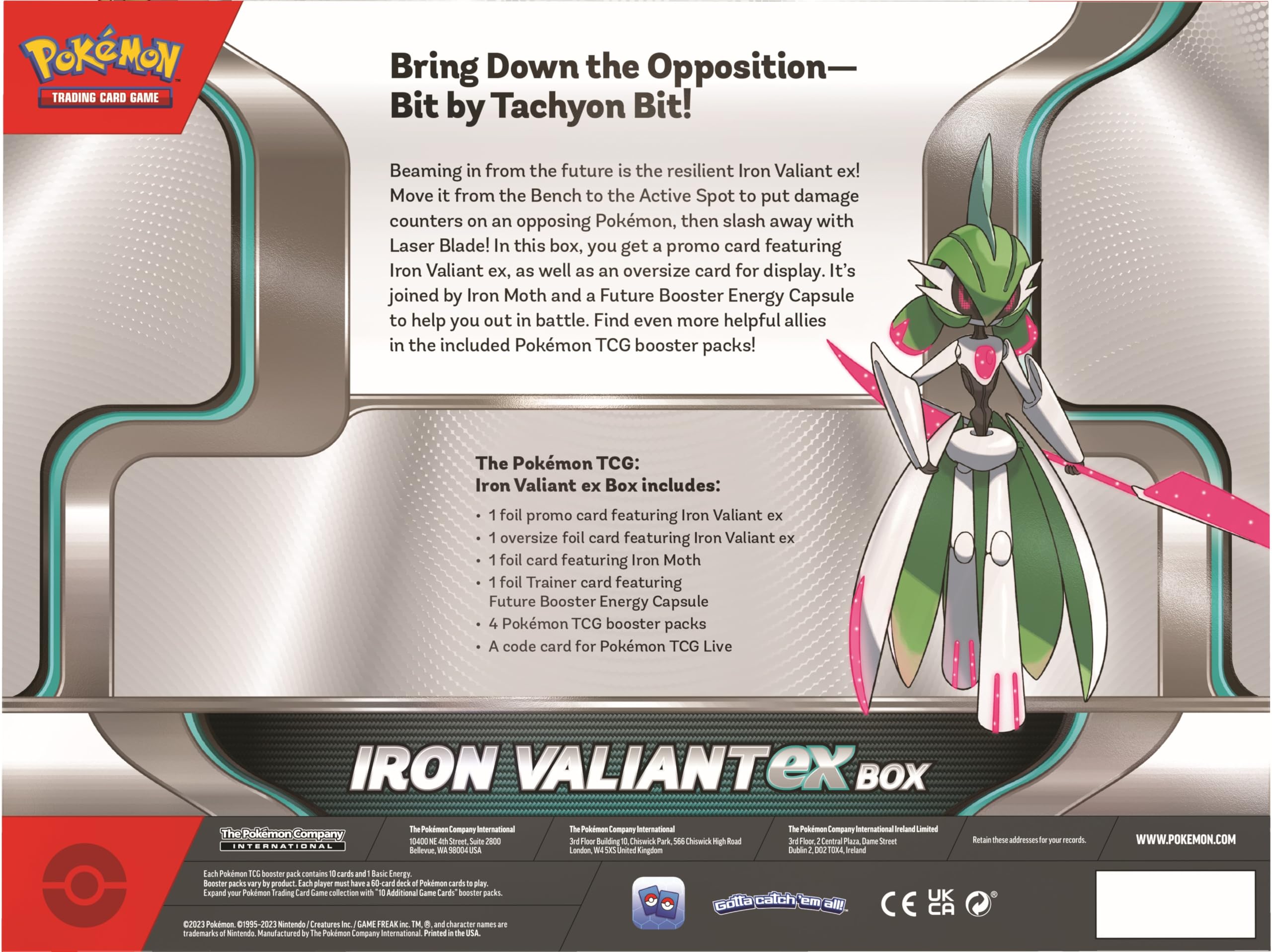 Pokémon TCG: Roaring Moon or Iron Valiant ex Box (One at Random)