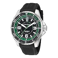 Nautica Men's NAPKMF305 KOH May Bay Black Silicone Strap Watch