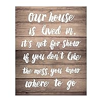 You Know Where To Go- Funny Family Wall Art, Typographic Wall Decor Is Ideal Door Sign For Humorous Home Wall Decor, Entryway Decor, & Porch Decor. Perfect Fun Welcome Sign! Unframed- 11x14