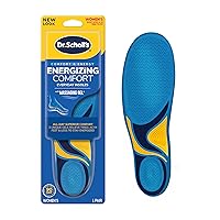 Dr. Scholl’s Energizing Comfort Everyday Insoles with Massaging Gel®, On Your Feet All-Day Energy, Shock Absorbing, Arch Support, Trim Inserts to Fit Shoes, Women's Size 6-10, 1 Pair