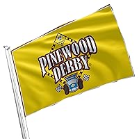 Pinewood Derby Poster 3x5 feet Flag Banner Vivid Color Double Stitched Brass Grommets (Pinewood Derby Poster #2)