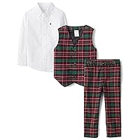 Gymboree Boys' Holiday Dressy 3 Piece, Matching Toddler Outfit