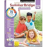 Summer Bridge Activities Spanish Workbook, Bridging PreK to K in Just 15 Minutes a Day, Ages 4-5, Phonics, Handwriting, Math, Science, Summer Learning Activity Book in Spanish With Flash Cards