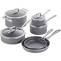 ZWILLING Vitale 10-pc Nonstick Cookware Set, Aluminum, Scratch Resistant, Made in Italy