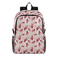 ALAZA Watercolor Watermelon Pot Dot Lightweight Weekender Bag Backpack Daypack