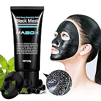 Blackhead Remover Mask,Blackhead Cleansing Mask Cleaner Face Mask/Deep Clean Blackhead/Farewell Strawberry Nose/Blackhead Facial Masks Black 50ml